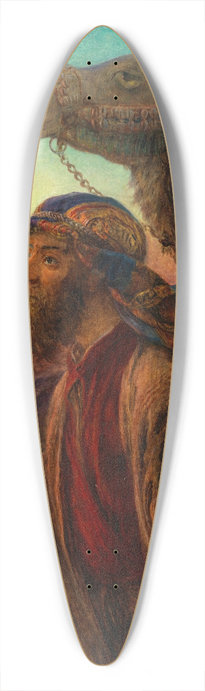 William James Webbe - The Homeward Journey 39.3 inch art pintail longboard deck