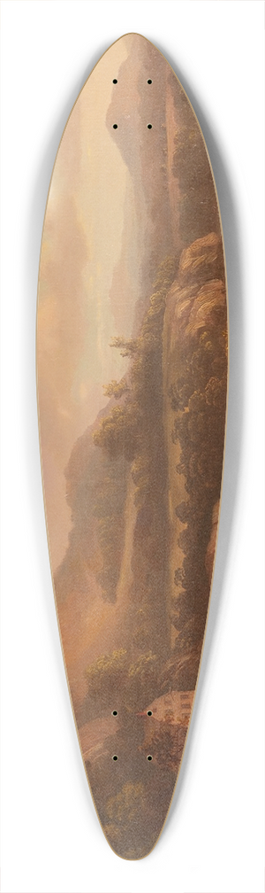 William J. Satt - Landscape in New York State 39.3 inch art pintail longboard deck