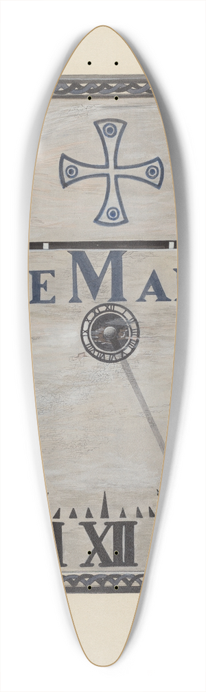 William Kerby - Sun Dial 39.3 inch art pintail longboard deck