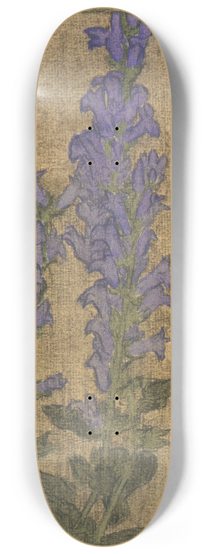 Hannah Borger Overbeck - Delphinium 8.25 inch art skate deck Hannah Borger Overbeck - Delphinium 8.25 inch art skate deck