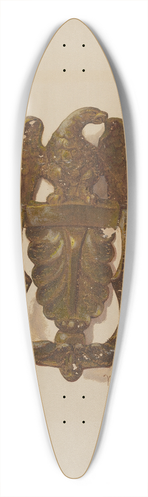 William L. Antrim - Door Knocker 39.3 inch art pintail longboard deck