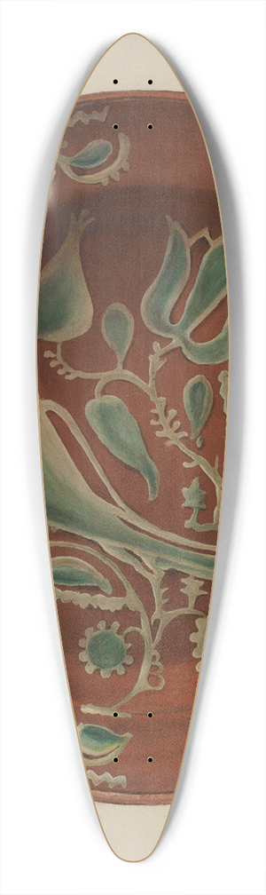 William L. Antrim - Plate 39.3 inch art pintail longboard deck