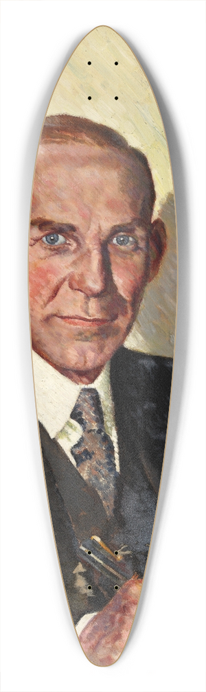 William Little - Earl of Selborne 39.3 inch art pintail longboard deck
