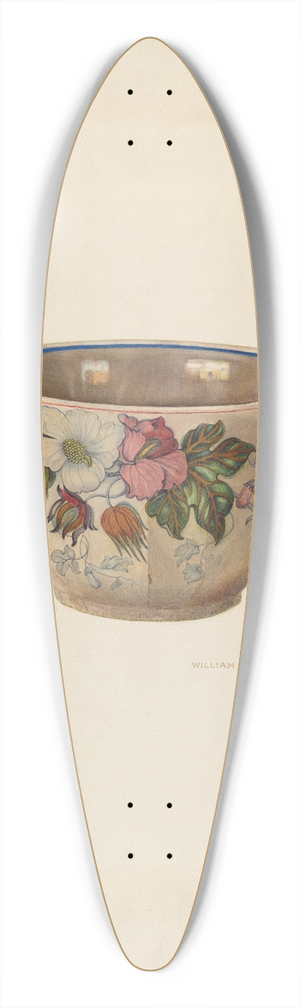 William Ludwig - Bowl 39.3 inch art pintail longboard deck