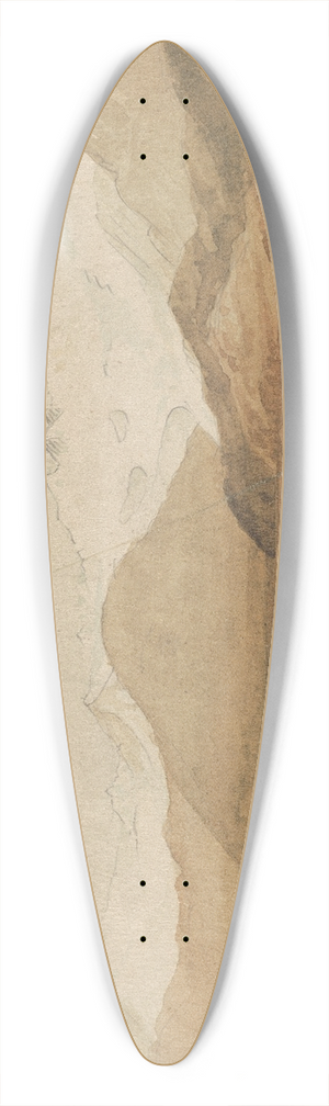 William Marshall Cooper - Waiau Glacier, Mount Cook range 39.3 inch art pintail longboard deck
