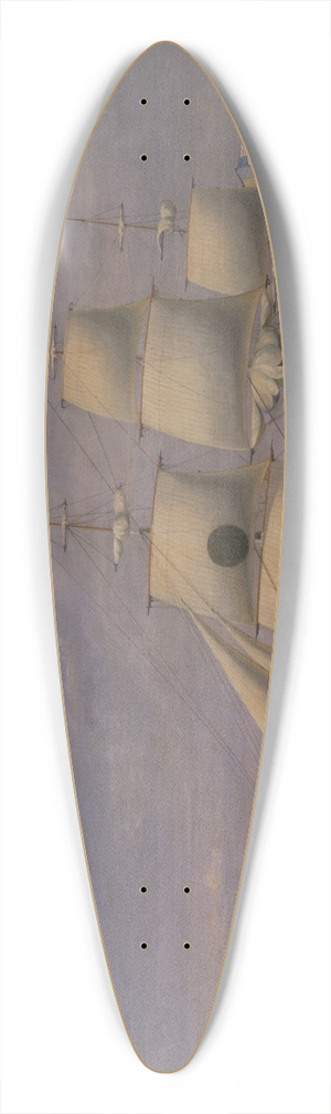 William Marsh - Great Western 39.3 inch art pintail longboard deck