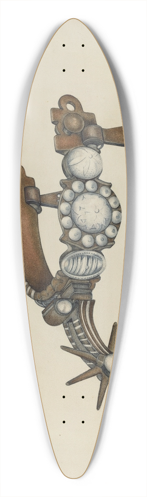 William McAuley - Spur 39.3 inch art pintail longboard deck