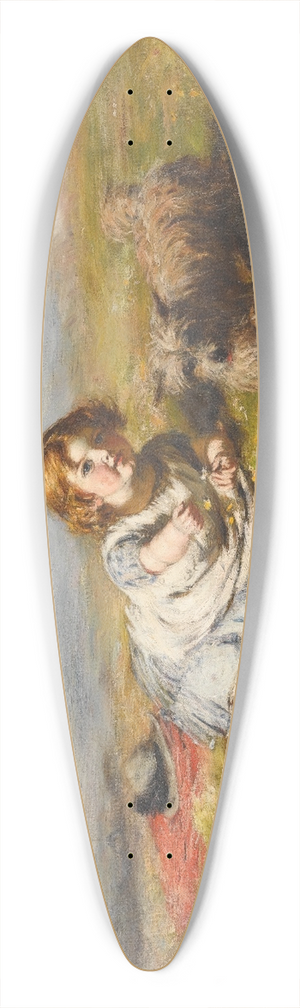 William Mctaggart - Playmates, Gracie 39.3 inch art pintail longboard deck