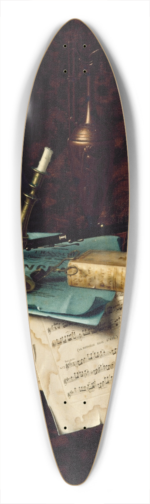 William Michael Harnett - The Last Summer Rose 39.3 inch art pintail longboard deck