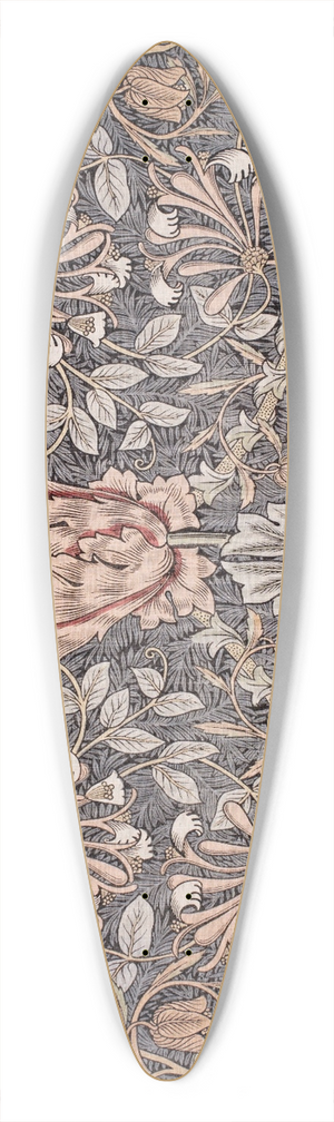 William Morris - Honeysuckle 39.3 inch art pintail longboard deck