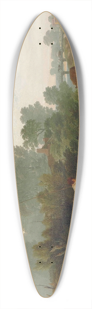 William Mulready - Boys Fishing 39.3 inch art pintail longboard deck