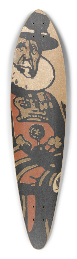 William Nicholson - Beefeater 39.3 inch art pintail longboard deck