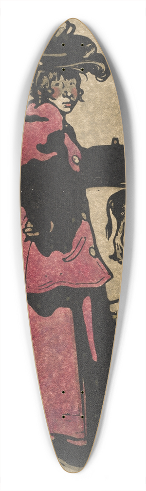 William Nicholson - Coster 39.3 inch art pintail longboard deck