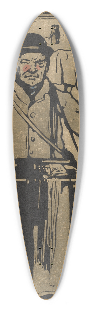 William Nicholson - Hawker 39.3 inch art pintail longboard deck