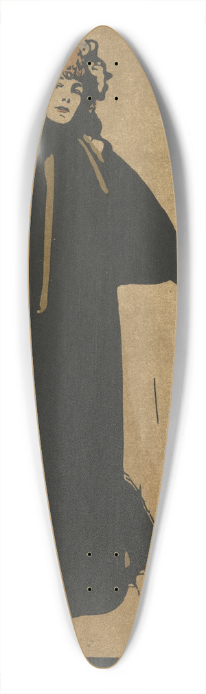 William Nicholson - Sarah Bernhardt 39.3 inch art pintail longboard deck