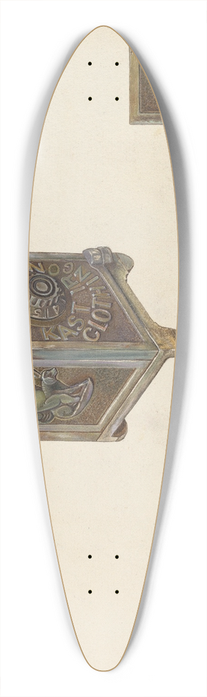 William O. Fletcher - Safe Bank 39.3 inch art pintail longboard deck
