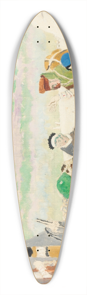 William Orpen - Death in the Snow 39.3 inch art pintail longboard deck