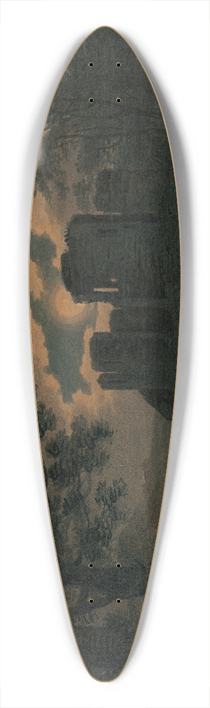 William Payne - On the River Wye, Monmouthshire 39.3 inch art pintail longboard deck