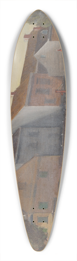 William P. Chappel - Tea water pump 39.3 inch art pintail longboard deck