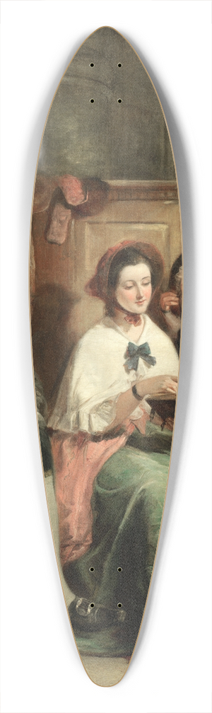 William Powell Frith - Following the sermon 39.3 inch art pintail longboard deck