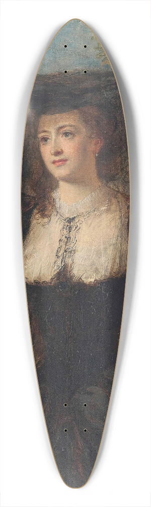 William Powell Frith - The veil 39.3 inch art pintail longboard deck
