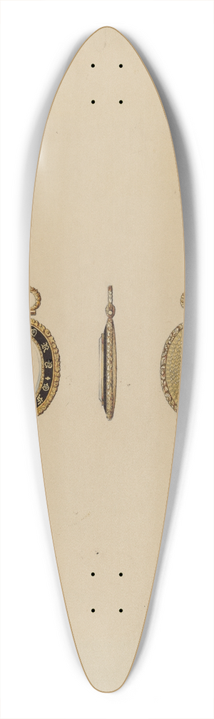 William P. Shearwood - Brooch 39.3 inch art pintail longboard deck