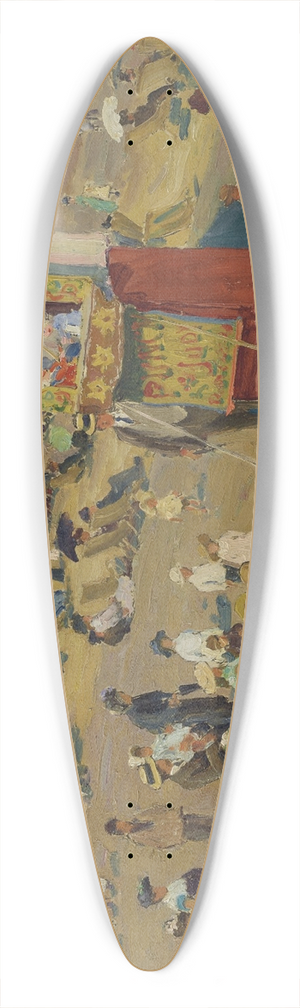William Samuel Horton - Punch and Judy on the Beach 39.3 inch art pintail longboard deck