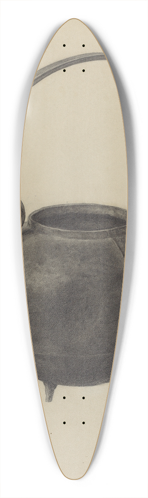 William Schmidt - Cast Iron Tea Kettle 39.3 inch art pintail longboard deck