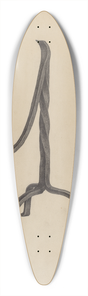 William Schmidt - Three Legged Candlestick 39.3 inch art pintail longboard deck