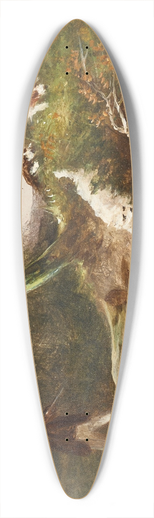 William Shayer - Shooting group 39.3 inch art pintail longboard deck
