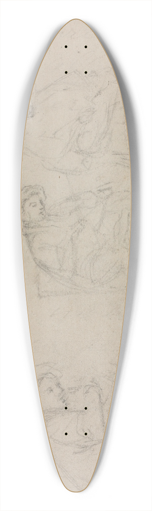 William Sidney Mount - Tuning 39.3 inch art pintail longboard deck