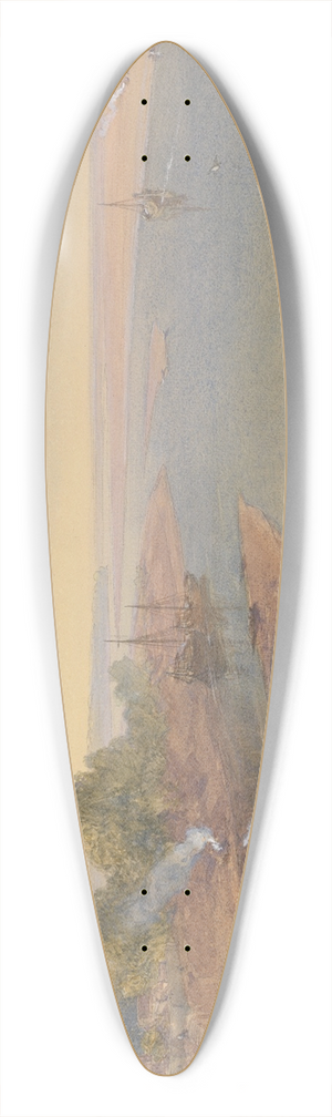 William Simpson - The Ganges 39.3 inch art pintail longboard deck