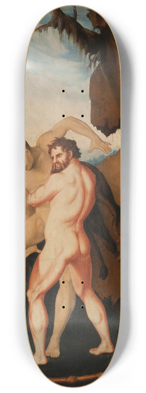 Hans Baldung - Hercules and Antaeus 8.25 inch art skate deck