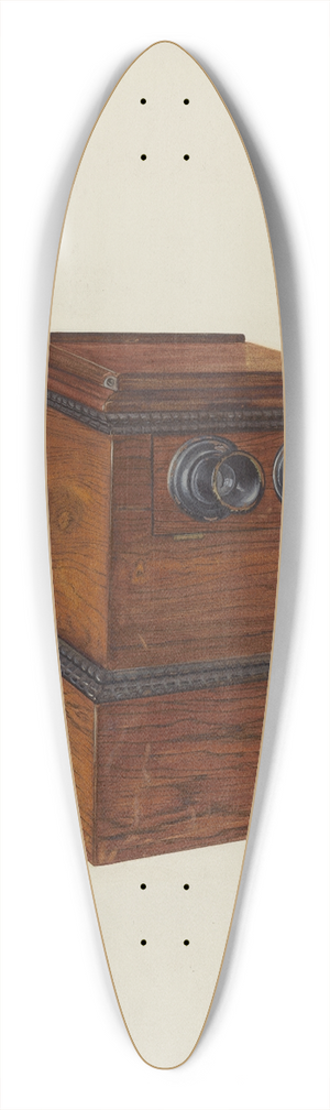 William Spiecker - Stereooptician 39.3 inch art pintail longboard deck