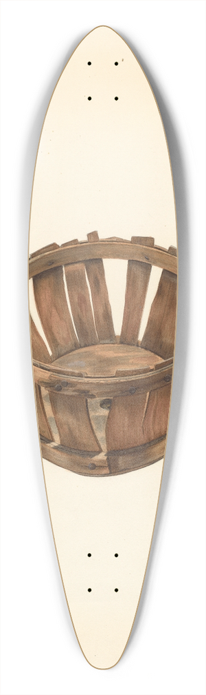 William Spiecker - Strawberry Basket 39.3 inch art pintail longboard deck