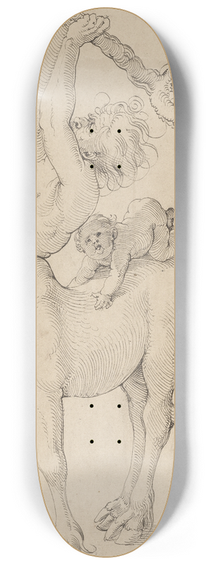 Hans Baldung - Kentaur und Putto 8.25 inch art skate deck Hans Baldung - Kentaur und Putto 8.25 inch art skate deck