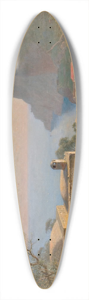 William Stanley Haseltine - Capri Landscape 39.3 inch art pintail longboard deck