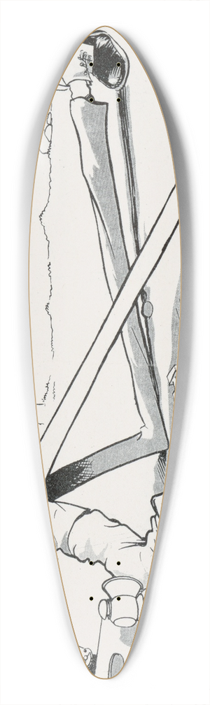 William Steinigans - Looking for trouble 39.3 inch art pintail longboard deck