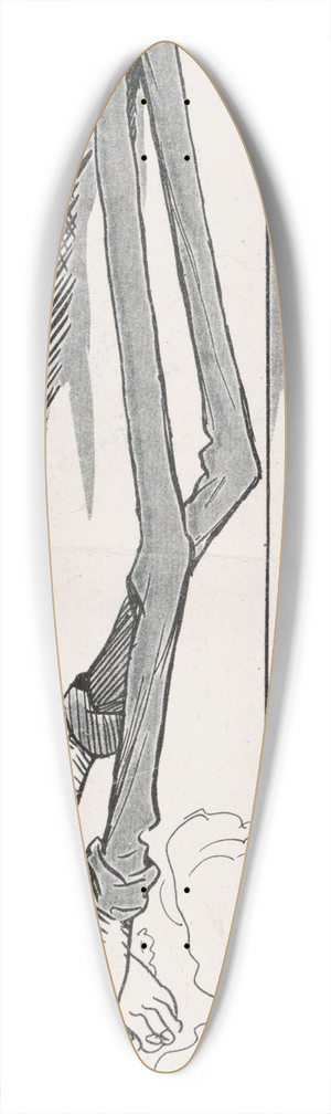 William Steinigans - Morning after such a headache 39.3 inch art pintail longboard deck