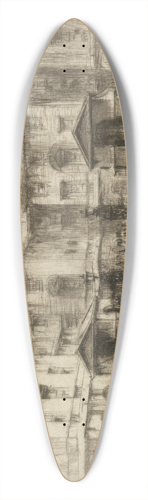 William Walcot - Horseguards 39.3 inch art pintail longboard deck