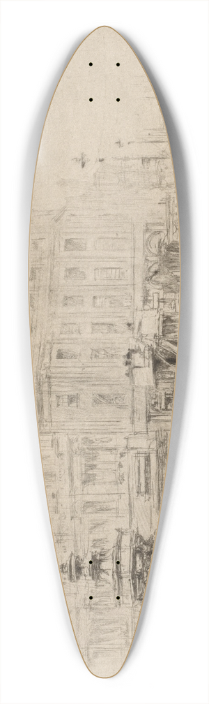 William Walcot - Picadilly Circus 39.3 inch art pintail longboard deck