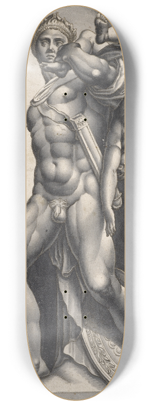 Hans Bock the Elder - Achilles carries Hectors son 8.25 inch art skate deck
