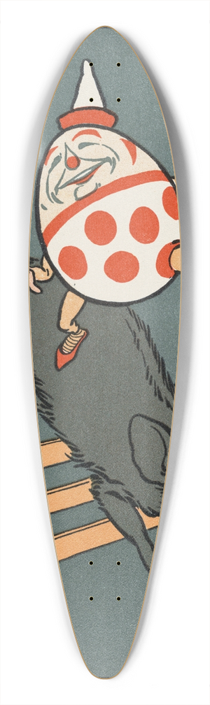 William Wallace Denslow - Denslows Humpty Dumpty 39.3 inch art pintail longboard deck
