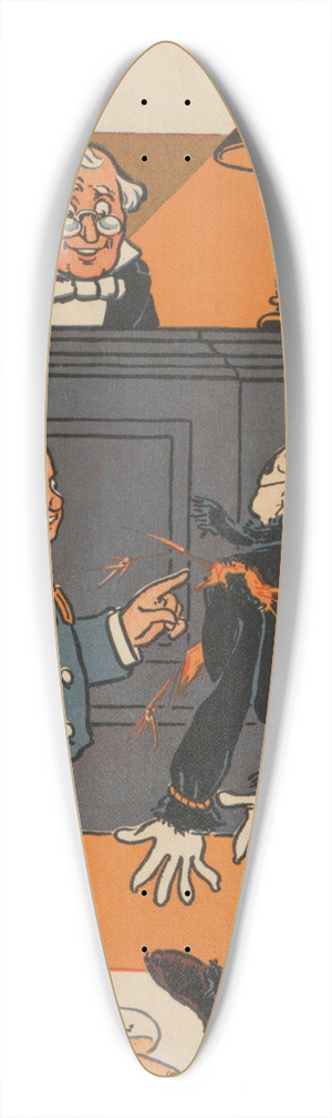 William Wallace Denslow - Denslows Scarecrow and the tin-man Pl.5 39.3 inch art pintail longboard deck