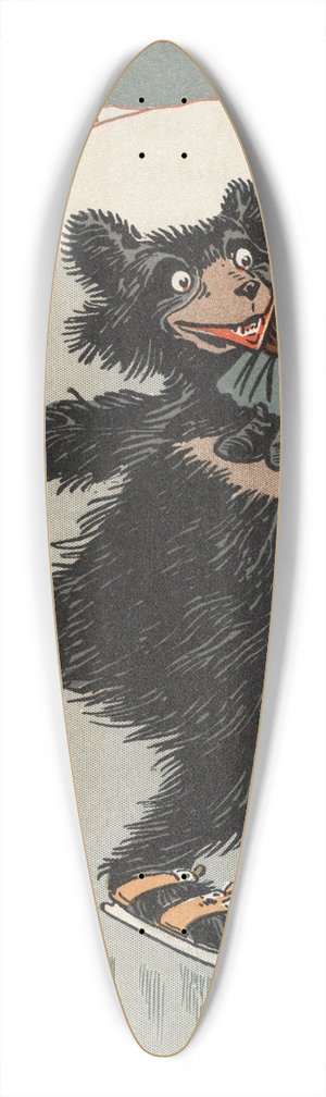 William Wallace Denslow - Denslows Three bears 39.3 inch art pintail longboard deck