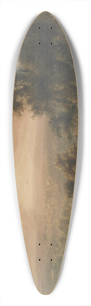 William Westall - Evening landscape 39.3 inch art pintail longboard deck