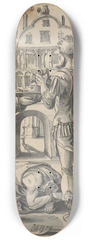 Hans Bock the Elder - Enthauptung Johannes des Tufers 8.25 inch art skate deck Hans Bock the Elder - Enthauptung Johannes des Tufers 8.25 inch art skate deck