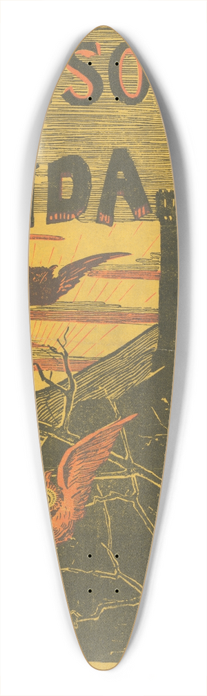 Will Phillip Hooper - The prisoner of Zenda by Anthony Hope 39.3 inch art pintail longboard deck