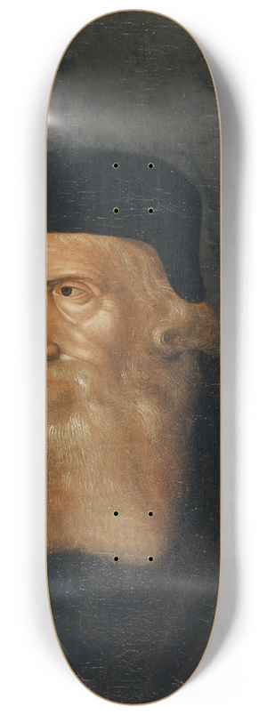 Hans Bock the Elder - Portrait of John Wyclif 8.25 inch art skate deck Hans Bock the Elder - Portrait of John Wyclif 8.25 inch art skate deck