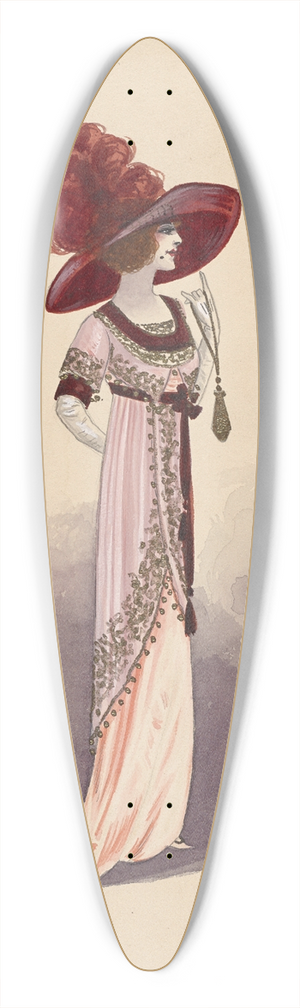 Will R. Barnes - 4th Customer-Act II-Scene I 39.3 inch art pintail longboard deck